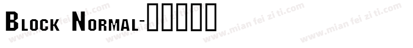 Block Normal字体转换